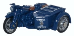 Oxford Diecast 76BSA009 Motorbike/Sidecar - NRMA  - 1:76 Scale