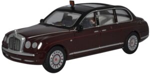Oxford Diecast 76BSL001 Bentley State Limousine HM The Queen  - 1:76 Scale