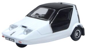 Oxford Diecast 76BUG002 Bond Bug White  - 1:76 Scale