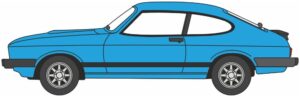 Oxford Diecast 76CAP010 Ford Capri MkIII Cosmos Blue Metallic  - 1:76 Scale