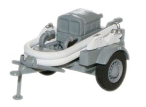 Oxford Diecast 76CCP001 Coventry Climax Pump Trailer - NFS Grey  - 1:76 Scale