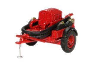Oxford Diecast 76CCP003 Coventry Climax Pump Trailer - Red  - 1:76 Scale