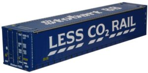 Oxford Diecast 76CONT001 Container - Less Co2 Rail Stobart  - 1:76 Scale