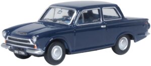 Oxford Diecast 76COR1010 Ford Cortina MK1 Anchor Blue  - 1:76 Scale