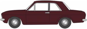 Oxford Diecast 76COR2010 Ford Cortina MkII Black Cherry  - 1:76 Scale
