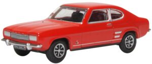 Oxford Diecast 76CP002 Ford Capri Mk1 Sunset Red  - 1:76 Scale