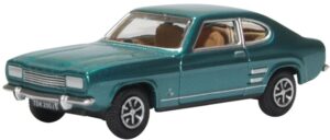 Oxford Diecast 76CP003 Ford Capri Mk1 Aquatic Jade  - 1:76 Scale
