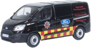 Oxford Diecast 76CUS009 Ford Transit Custom Essex Fire & Rescue Service - 1:76 Scale
