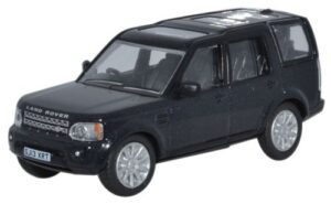 Oxford Diecast 76DIS002 Land Rover Discovery 4 - Santorini Black  - 1:76 Scale