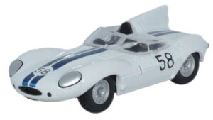 Oxford Diecast 76DTYP003 Jaguar D Type Lime Rock 1957 Walt Hansgen  - 1:76 Scale