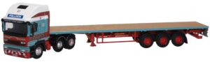 Oxford Diecast 76EC003 ERF EC Flatbed Trailer Pollock  - 1:76 Scale