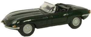 Oxford Diecast 76ETYP001 Jaguar E Type Mk1 Conv - B.R.Green  - 1:76 Scale