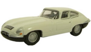 Oxford Diecast 76ETYP004 Jaguar E Type Mk1 Coupe - White  - 1:76 Scale