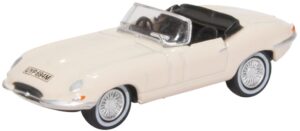 Oxford Diecast 76ETYP013 Jaguar E Type White  - 1:76 Scale