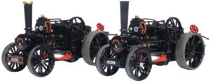 Oxford Diecast 76FBB006 Fowler BB1 Ploughing Engine x 2 Master & Mistress - 1:76 Scale
