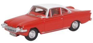 Oxford Diecast 76FCC003 Ford Consul Capri Monaco Red and White  - 1:76 Scale