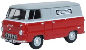 Oxford Diecast 76FDE015 Ford 400E Van Rediffusion  - 1:76 Scale