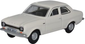 Oxford Diecast 76FE003 Ford Escort Mk1 Ermine White  - 1:76 Scale