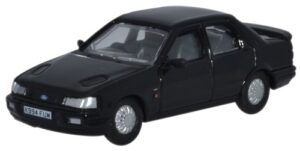 Oxford Diecast 76FS001 Ford Sierra Sapphire - Ebony Black  - 1:76 Scale