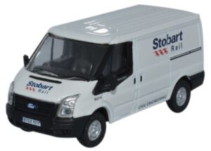 Oxford Diecast 76FT012 Ford Transit Mk5 SWB Low Roof Stobart Rail  - 1:76 Scale
