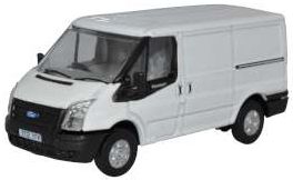 Oxford Diecast 76FT036 Ford Transit MkV SWB Low Roof Frozen White  - 1:76 Scale