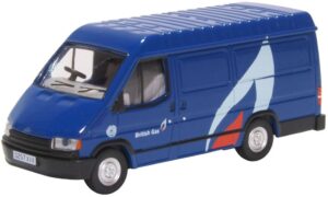 Oxford Diecast 76FT3008 Ford Transit Mk3 British Gas  - 1:76 Scale