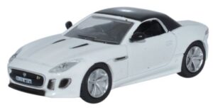 Oxford Diecast 76FTYP002 Jaguar F Type - Polaris White  - 1:76 Scale