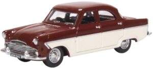 Oxford Diecast 76FZ002 Ford Zodiac MkII Imperial Maroon/Ermine Wh  - 1:76 Scale