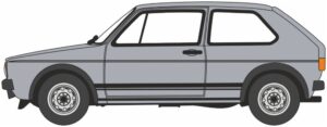 Oxford Diecast 76GF007 VW Golf GTI Atlas Grey  - 1:76 Scale