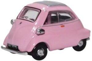 Oxford Diecast 76IS003 BMW Isetta Pink  - 1:76 Scale