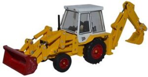 Oxford Diecast 76JCX003 JCB Backhoe Loader 1980s  - 1:76 Scale