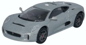 Oxford Diecast 76JCX75001 Jaguar C-X75 - Silver  - 1:76 Scale