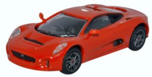Oxford Diecast 76JCX75002 Jaguar C-X75 Prototype - Orange  - 1:76 Scale