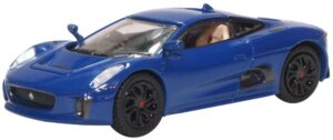 Oxford Diecast 76JCX75003 Jaguar CX75 Caesium Blue  - 1:76 Scale
