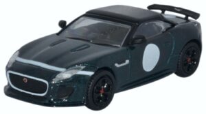 Oxford Diecast 76JFT001 Jaguar F-Type Project 7 British Racing Gre  - 1:76 Scale