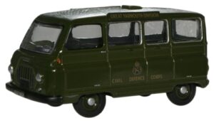 Oxford Diecast 76JM021 Morris J2 Minibus - Civil Defence  - 1:76 Scale