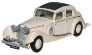 Oxford Diecast 76JSS001 Jaguar SS 2.5 Saloon - Cream  - 1:76 Scale