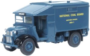Oxford Diecast 76K2003 National Coal Board Austin K2 Ambulance  - 1:76 Scale