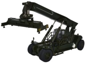 Oxford Diecast 76KRS004 Konecranes Reach Stacker - NATO Green  - 1:76 Scale