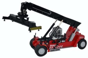 Oxford Diecast 76KRS005 Konecranes Reach Stacker - Stobart (Red)  - 1:76 Scale
