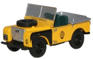 Oxford Diecast 76LAN180003 Land Rover Series I 80" Open Top AA  - 1:76 Scale