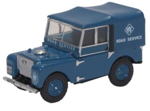 Oxford Diecast 76LAN180006 Land Rover Series I 80" Hard Top RAC  - 1:76 Scale