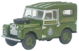 Oxford Diecast 76LAN188001 Land Rover Series 1 88" - Civil Defence  - 1:76 Scale