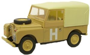 Oxford Diecast 76LAN188002 Land Rover S1 88" Canvas - Sand  - 1:76 Scale