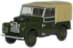 Oxford Diecast 76LAN188009 Land Rover 88" Canvas - Bronze Green  - 1:76 Scale