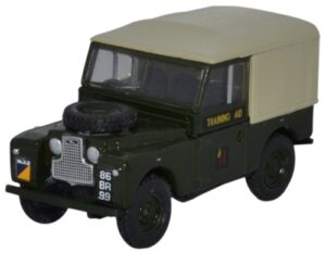 Oxford Diecast 76LAN188022 Land Rover Series 1 88 Canvas 6th Training  - 1:76 Scale