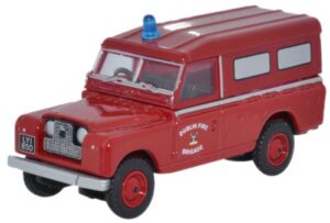 Oxford Diecast 76LAN2008 Land Rover Series II Dublin Fire Brigade  - 1:76 Scale