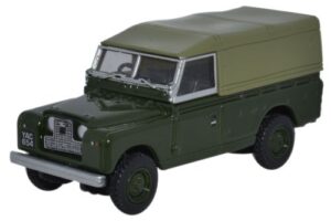 Oxford Diecast 76LAN2011 Land Rover S2 Canvas Back - Bronze Green  - 1:76 Scale