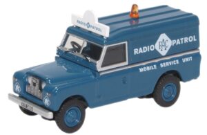 Oxford Diecast 76LAN2017 Land Rover Series II LWB Hard Top RAC Radio Patrol - 1:76 Scale