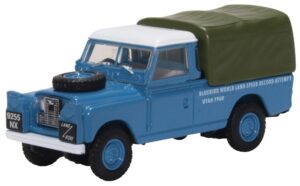 Oxford Diecast 76LAN2020 Land Rover Series 2 LWB Canvas Bluebird La  - 1:76 Scale